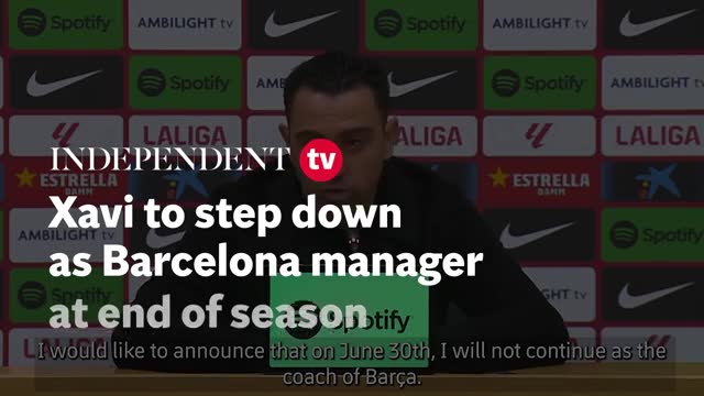 Xavi To Step Down As Barcelona Manager At End Of Season