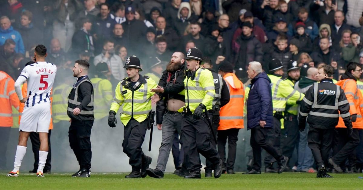 West Brom V Wolves Suspended Due To Crowd Trouble; Players Removed ...