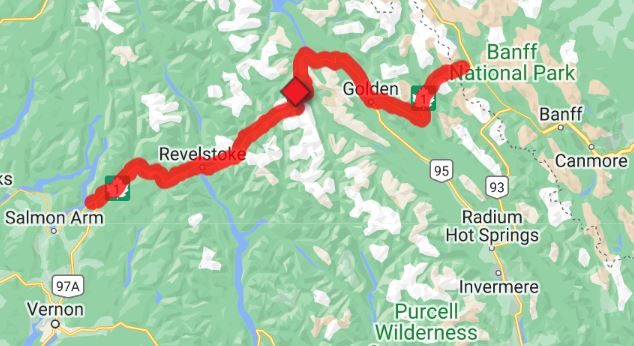 drivebc issues weather advisory for large stretch of highway 1