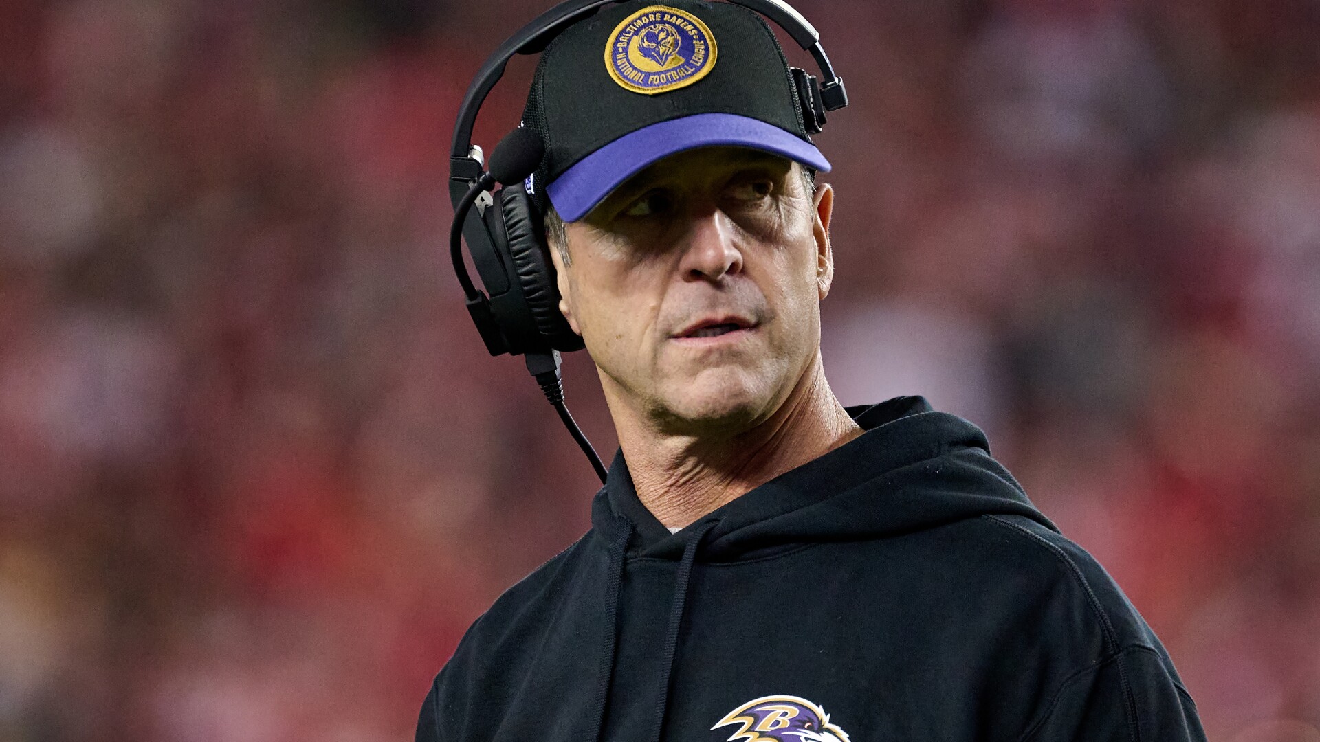 john harbaugh: we weren't good enough today, but i told ravens to hold their heads high