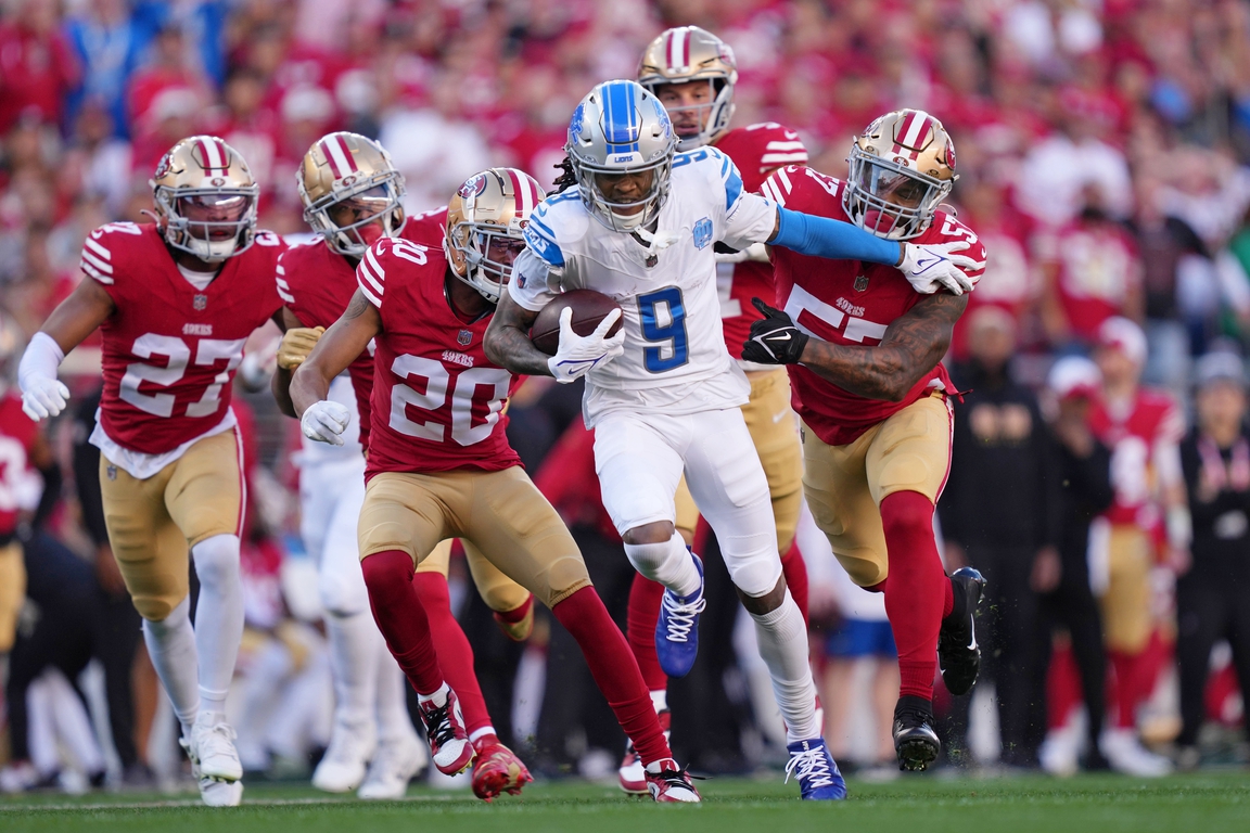 49ers rally from down 17 to beat Lions, complete biggest NFC ...