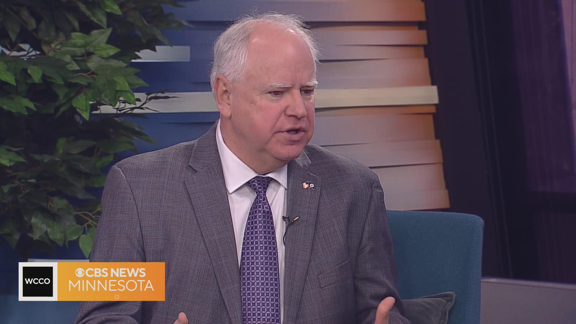 Gov. Tim Walz Talks Biden’s Visit, New Minnesota Flag