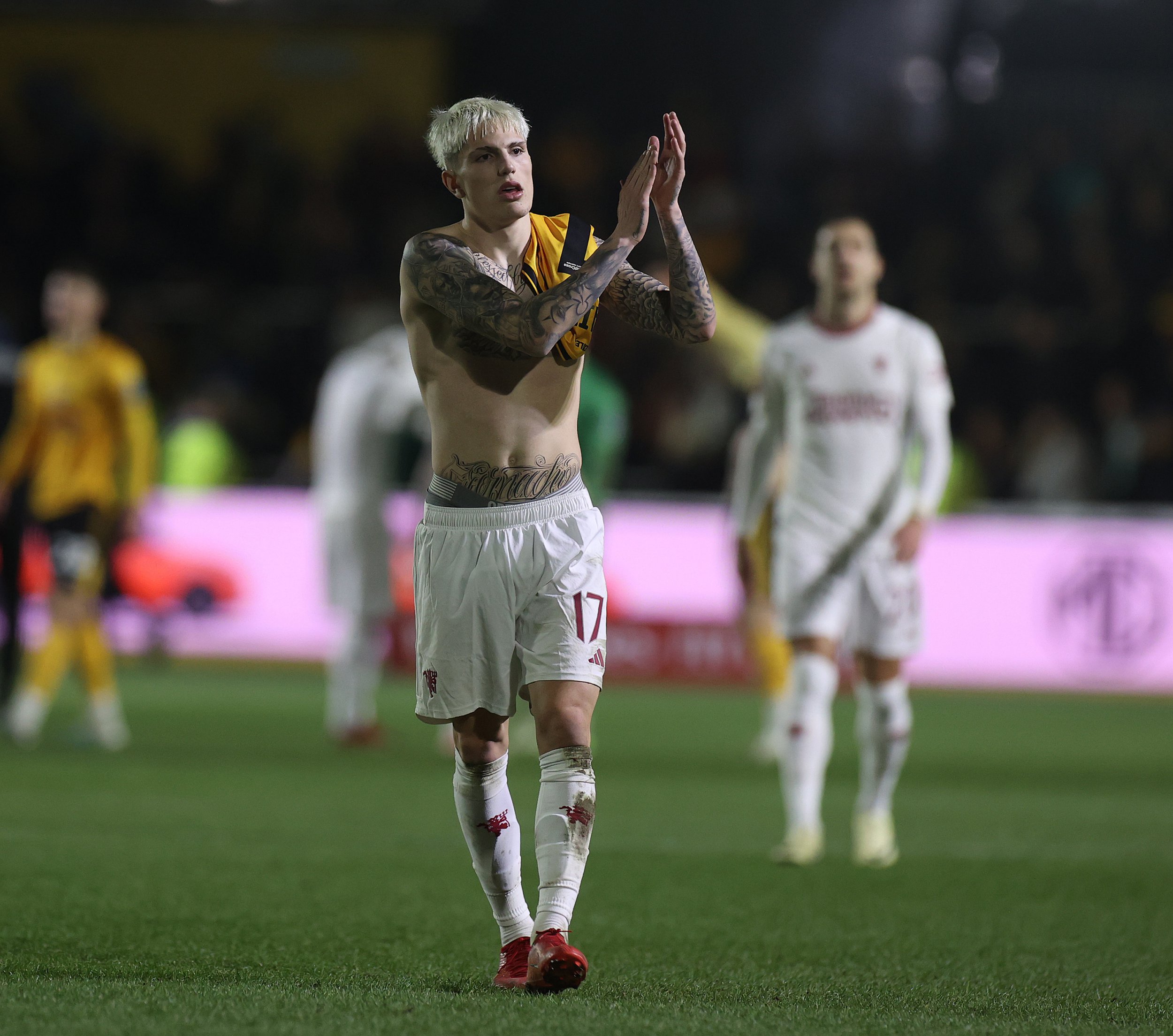 Bruno Fernandes Aims Dig At Alejandro Garnacho After Man Utd Beat Newport