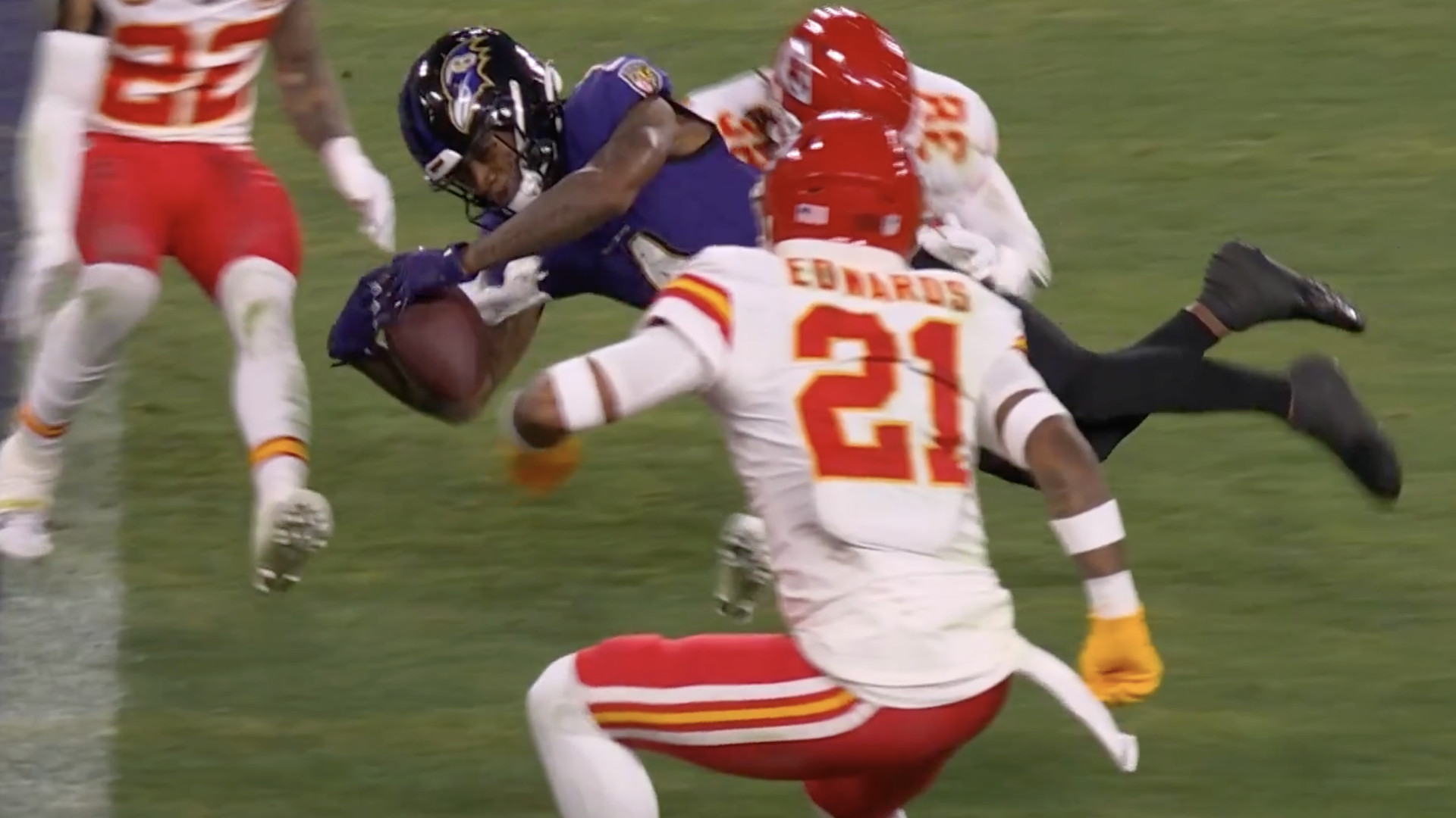 zay flowers’ fumble on goal line swung chiefs-ravens afc championship
