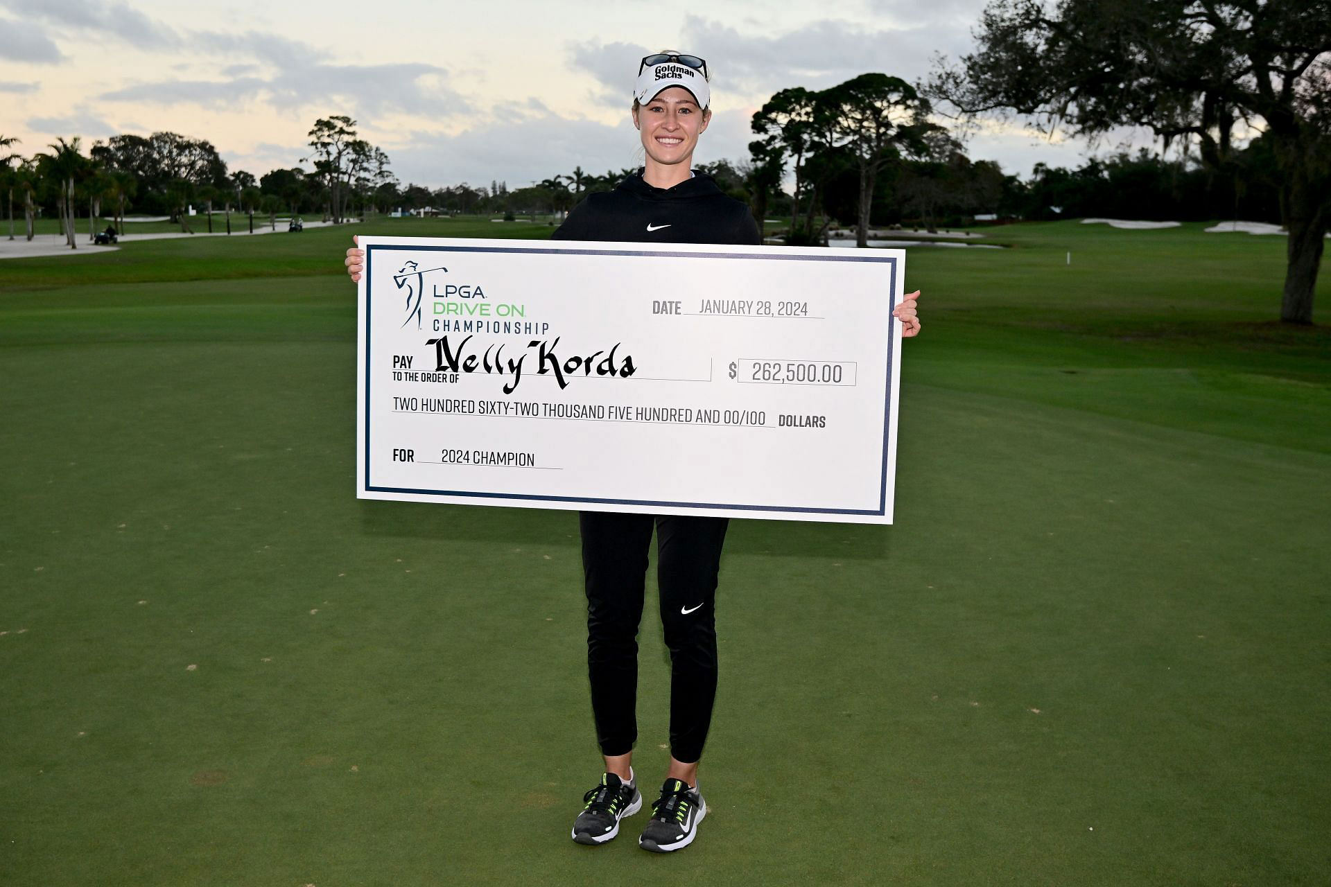 How much did Nelly Korda win at the 2024 LPGA Drive On Championship