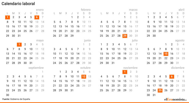 Calendario Laboral 2024 Consulta Todos Los Festivos Puentes Y Semana Santa 5530