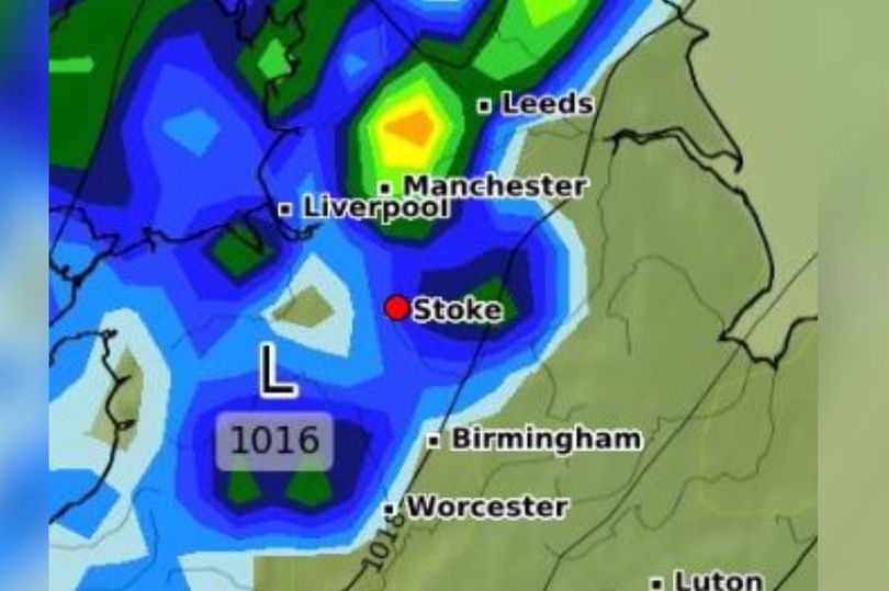 Latest Stoke-on-Trent Forecast As UK Hit With 17-hour Rain Warning