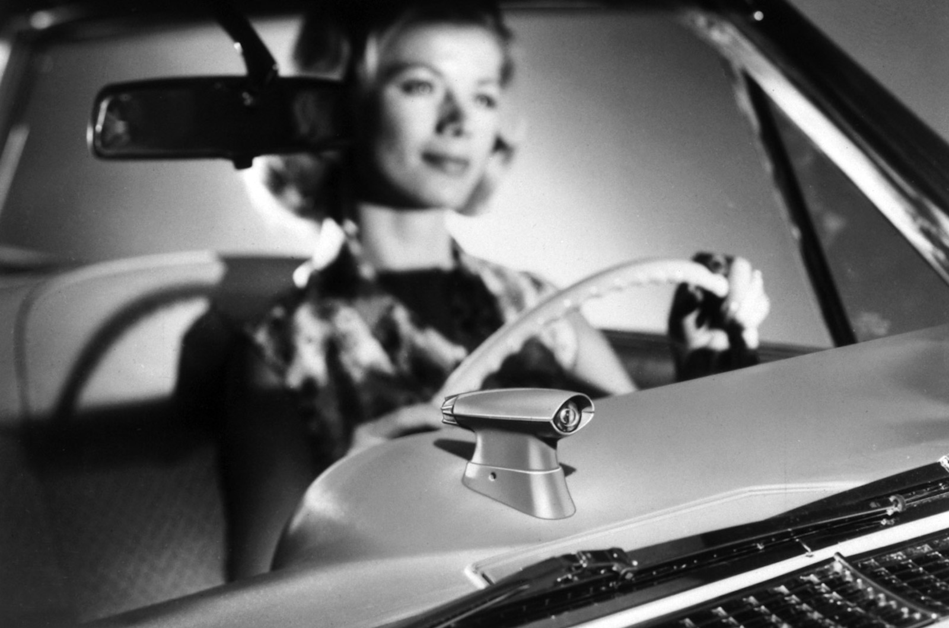 <p>GM’s automatic light-dipping gadget was called Autronic Eye and worked via a strange pod mounted on the dash top that housed a light-sensing phototube.</p>  <p>By the mid-1950s GM had introduced Twilight Sentinel, a companion system that switched the headlights on and off depending on ambient light conditions.</p>