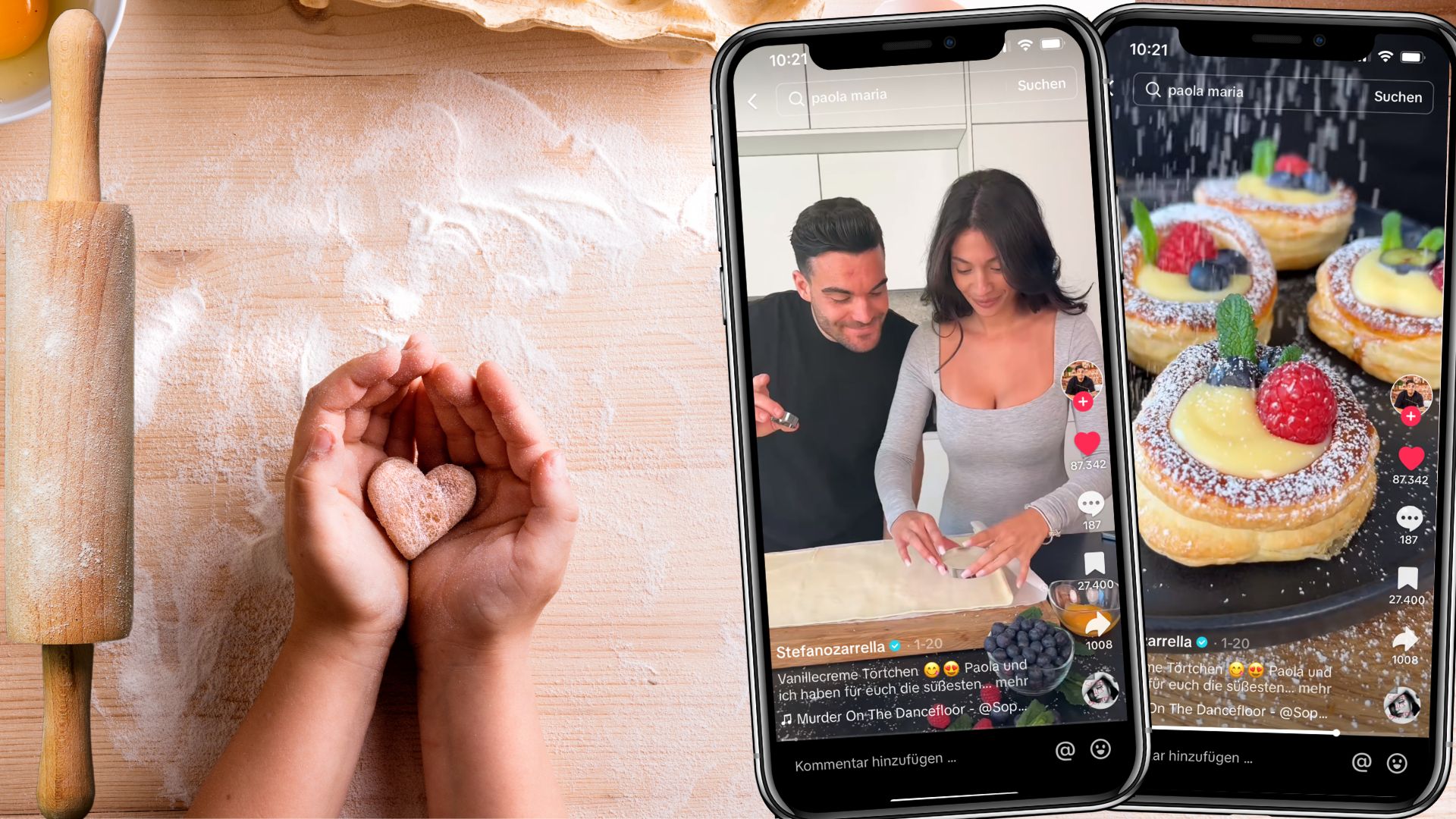 Süße Versuchung auf TikTok: Stefano Zarrella und Paola Maria zaubern ...