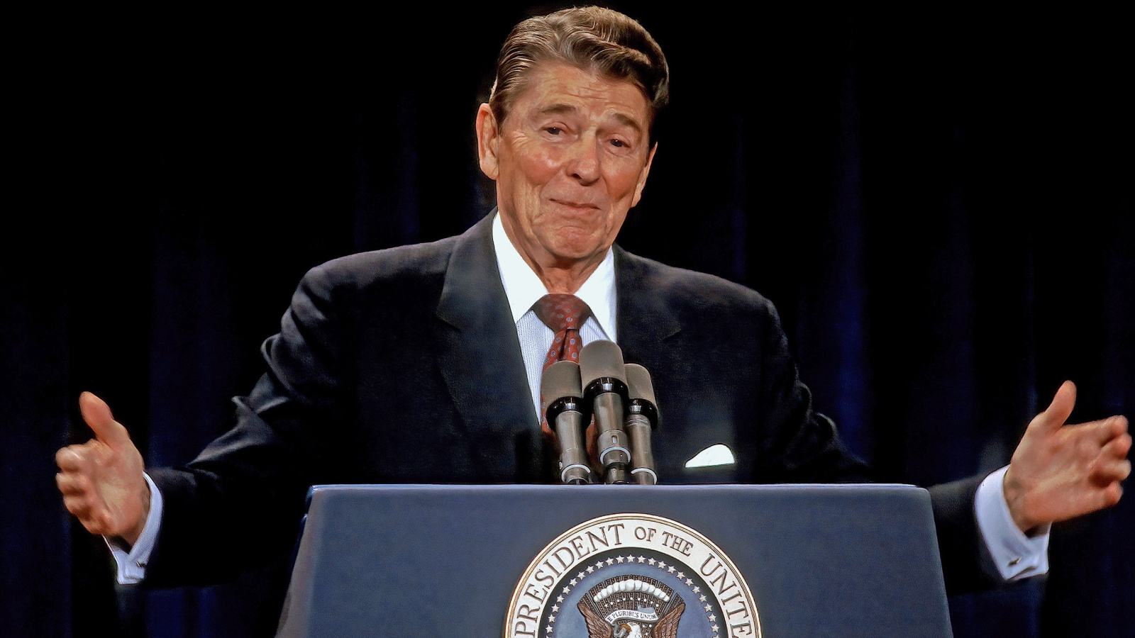 image credit: mark-reinstein/Shutterstock <p>Ronald Reagan’s 1980 presidential campaign featured a unique vow: staying awake. While most politicians pledge to improve the economy or healthcare, Reagan humorously promised to remain alert. This pledge stemmed from concerns about his age—69 at the time—and his ability to lead the nation energetically. During a debate, Reagan quipped about not exploiting his opponent’s “youth and inexperience,” a remark that not only defused the age issue but also displayed his charm. Remarkably, Reagan lived up to his promise, staying wakeful and engaged throughout his two terms.</p>