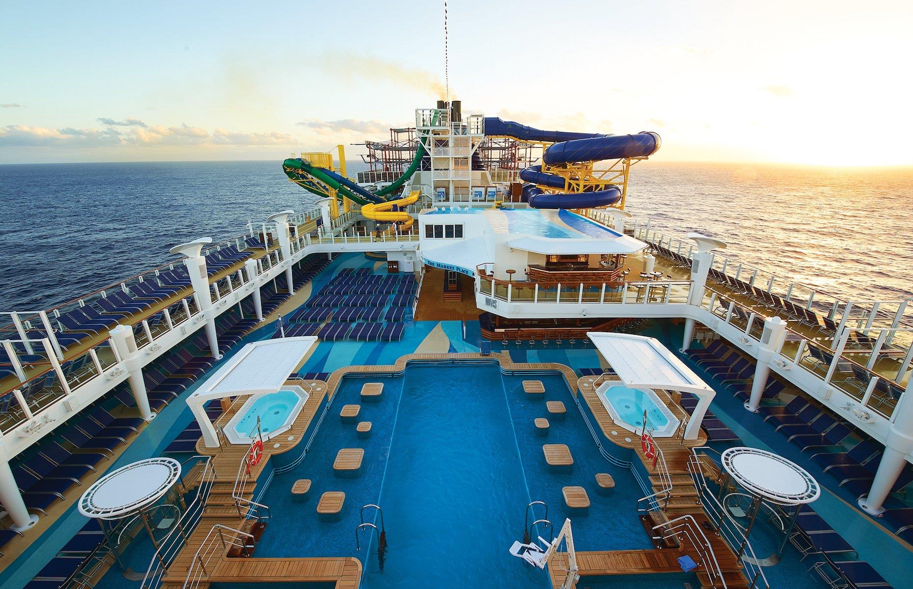 <p>For a fuss-free and fun vacation, sail away to the eastern Caribbean on board Norwegian Cruise Line’s newest ship, the Norwegian Escape. You’ll visit some amazing places including St. Thomas, Tortola and Nassau and have incredible onboard adventures along the way. There's an aqua park, a ropes course, 10-pin bowling and rock climbing to keep you entertained. And with a new kids' club for teeny ones (three months to three-year-olds) there's even more chance for parents to relax.</p>