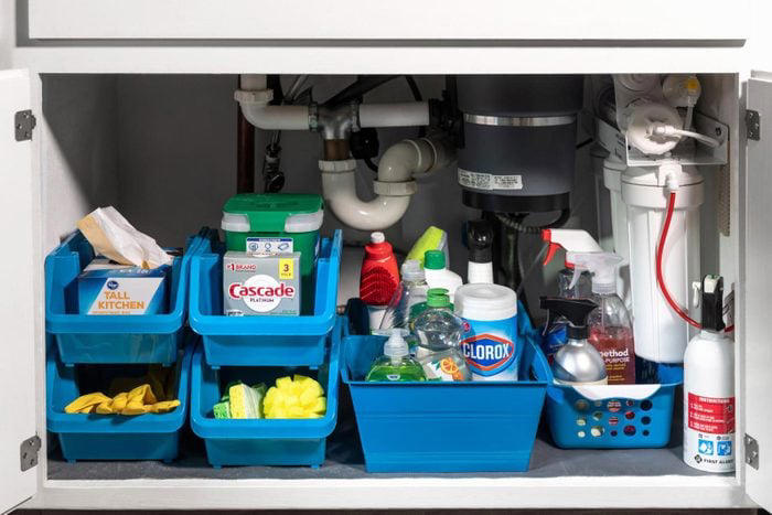 Tohd Dollar Tree Organization Ef 08 Under Kitchen Sink Bin Storage