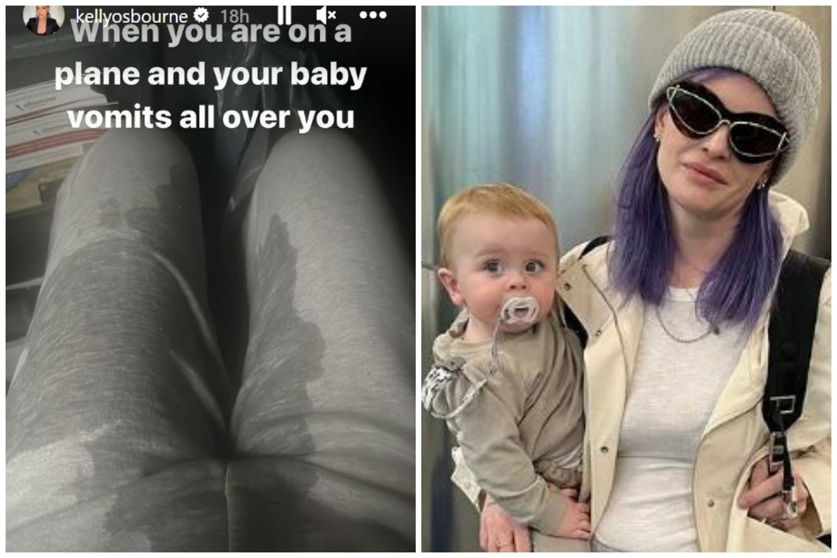 Kelly Osbourne Shares Horror After Baby Son Sidney Vomits On Her Lap On ...