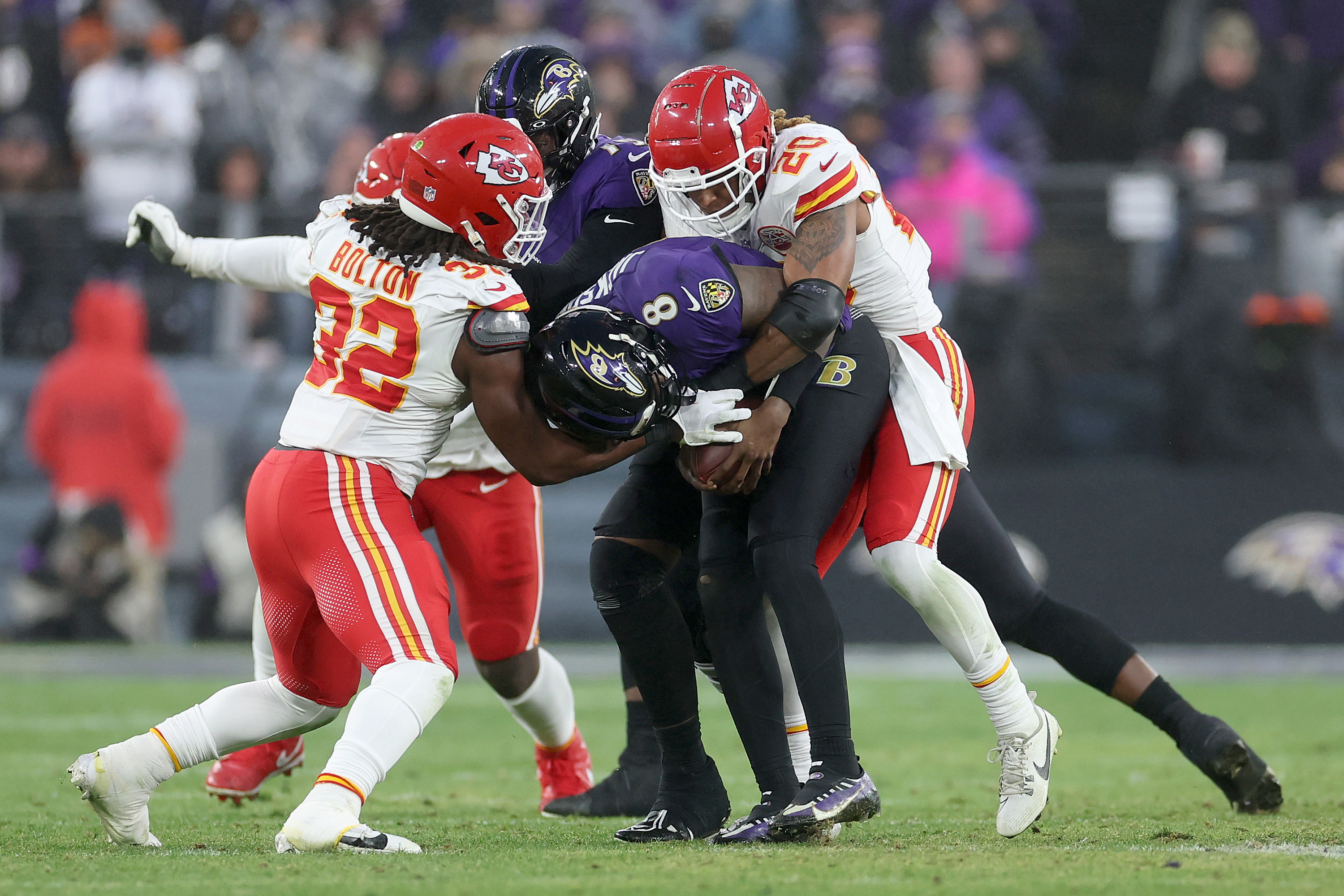 The best pictures of Lamar Jackson from the Ravens vs. Chiefs AFC ...