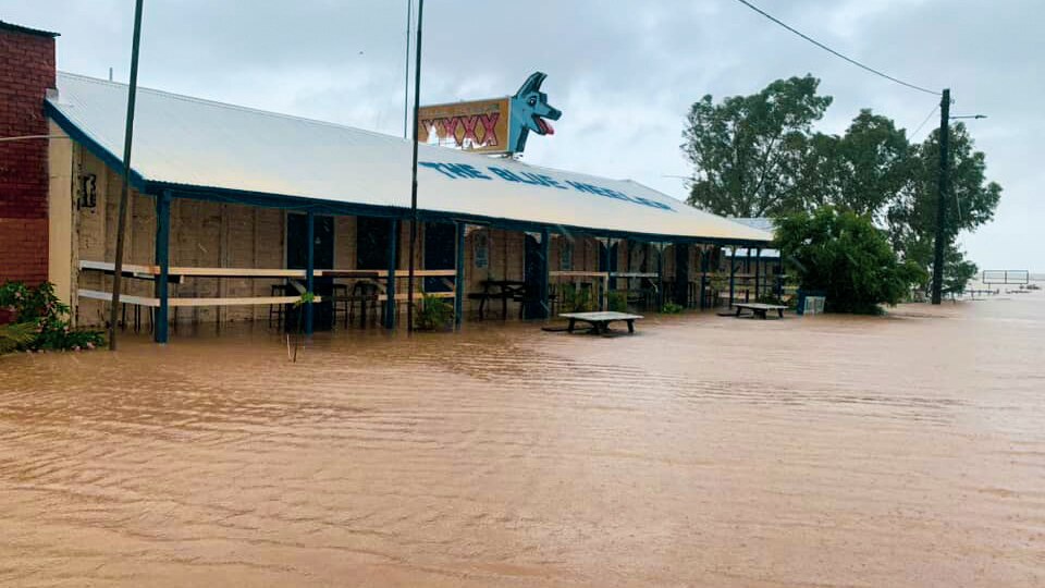 ex-tropical cyclone kirrily floods outback queensland, forcing evacuations and road closures