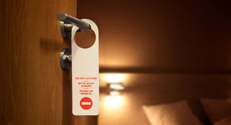 <p>The ‘Do Not Disturb’ sign is important for your privacy. Not using it can lead to awkward interruptions by housekeeping. Use it whenever you need privacy or are not ready for your room to be cleaned.</p>