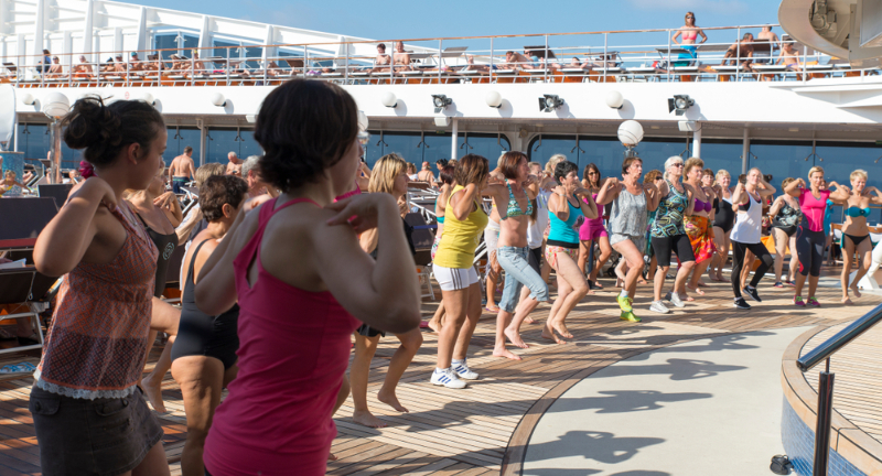 <p>Cruises often involve various activities that require proper footwear. Wearing high heels or flip-flops in areas like the pool deck or during excursions can be dangerous. Opt for comfortable, non-slip shoes suitable for the activity.</p>