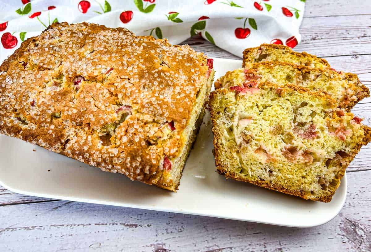 Rhubarb Bread. Photo credit: Cook What You Love.