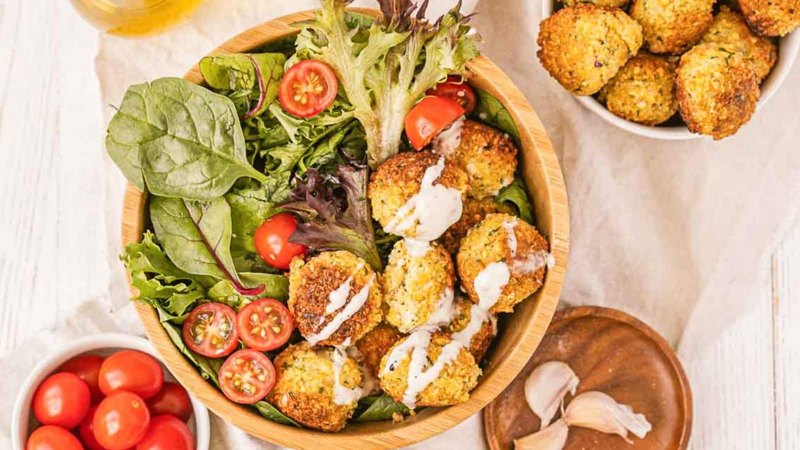 <p>On the face of it, it’s a classic Falafel Bowl, but dig a little deeper, there’s tahini subtly enhancing the bowl’s richness. A simple ingredient that makes all the difference and enhances the whole heartiness of the dish.<br><strong>Get the Recipe: </strong><a href="https://twocityvegans.com/easy-vegan-falafel-bowl/?utm_source=msn&utm_medium=page&utm_campaign=msn" rel="noopener">Easy Vegan Falafel Bowl</a></p>
