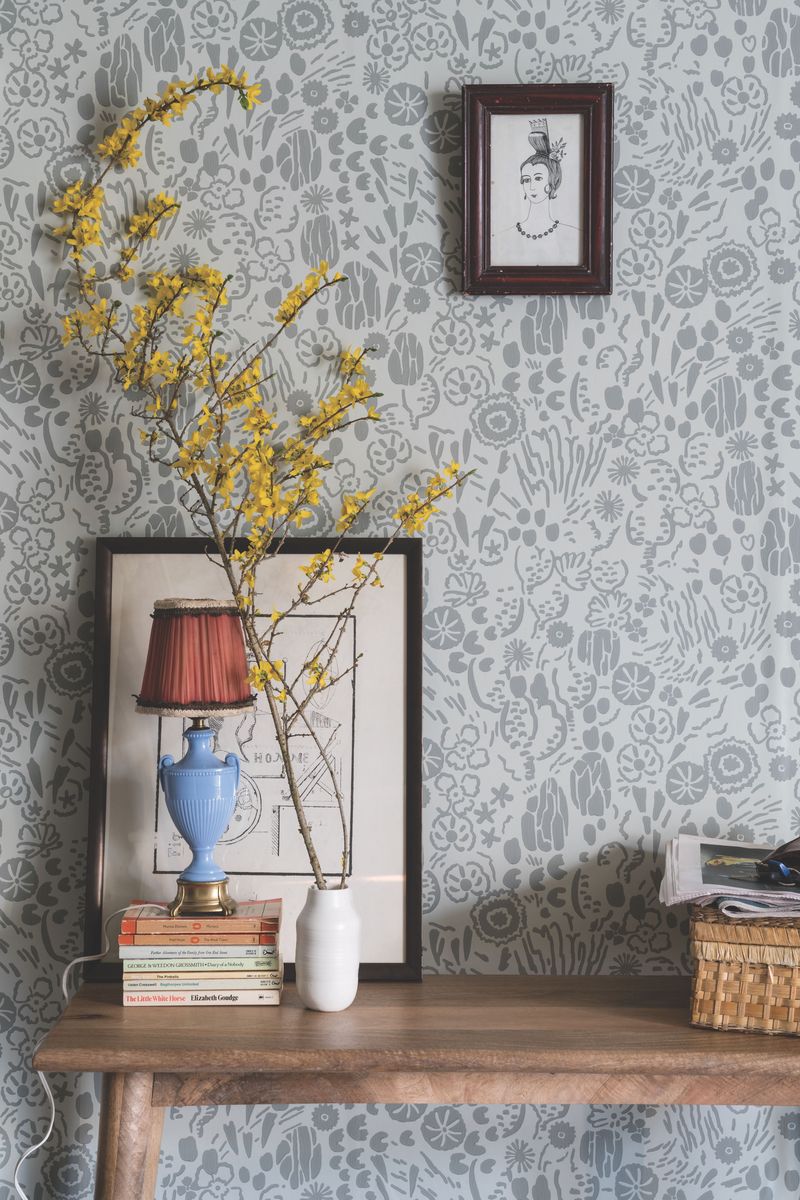 <p>'Small wallpaper designs are often the most successful for <a href="https://www.housebeautiful.com/uk/decorate/g39503247/soothing-home-decor-ideas/">calming interiors</a>, such as pretty and discreet florals,' says Patrick O’ Donnell from <a href="https://go.redirectingat.com/?id=127X1520753&xs=1&url=https%3A%2F%2Fwww.farrow-ball.com%2F&sref=https%3A%2F%2Fwww.housebeautiful.com%2Fuk%2Fdecorate%2Fg39503247%2Fsoothing-home-decor-ideas%2F&xcust=%5Butm_source%7C%5Butm_campaign%7C%5Butm_medium%7C%5Bgclid%7C%5Bmsclkid%7C%5Bfbclid%7C%5Brefdomain%7Cwww.google.com%5Bcontent_id%7Cfbc8ad46-1634-4d6f-9a9a-de6858260fdd%5Bcontent_product_id%7C33db7998-84ed-4420-9396-80c0107e4cb9%5Bproduct_retailer_id%7C">Farrow & Ball</a>. 'Try to avoid anything too challenging or busy – regarding the palette, think soft greys, neutrals, dusty pinks, or pale greens.'</p><p><em>Pictured: Wallpaper by Farrow & Ball in '<a href="https://go.redirectingat.com/?id=127X1520753&xs=1&url=https%3A%2F%2Fwww.farrow-ball.com%2Fwallpaper%2Fatacama&sref=https%3A%2F%2Fwww.housebeautiful.com%2Fuk%2Fdecorate%2Fg39503247%2Fsoothing-home-decor-ideas%2F&xcust=%5Butm_source%7C%5Butm_campaign%7C%5Butm_medium%7C%5Bgclid%7C%5Bmsclkid%7C%5Bfbclid%7C%5Brefdomain%7Cwww.google.com%5Bcontent_id%7Cfbc8ad46-1634-4d6f-9a9a-de6858260fdd%5Bcontent_product_id%7C8d43b095-2c72-4259-b163-18f7c5da2543%5Bproduct_retailer_id%7C">Atacama</a>', £114 for 10m roll</em></p>