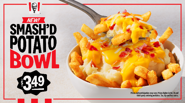 KFC announces new 'Smash'd Potato Bowls', now available nationwide