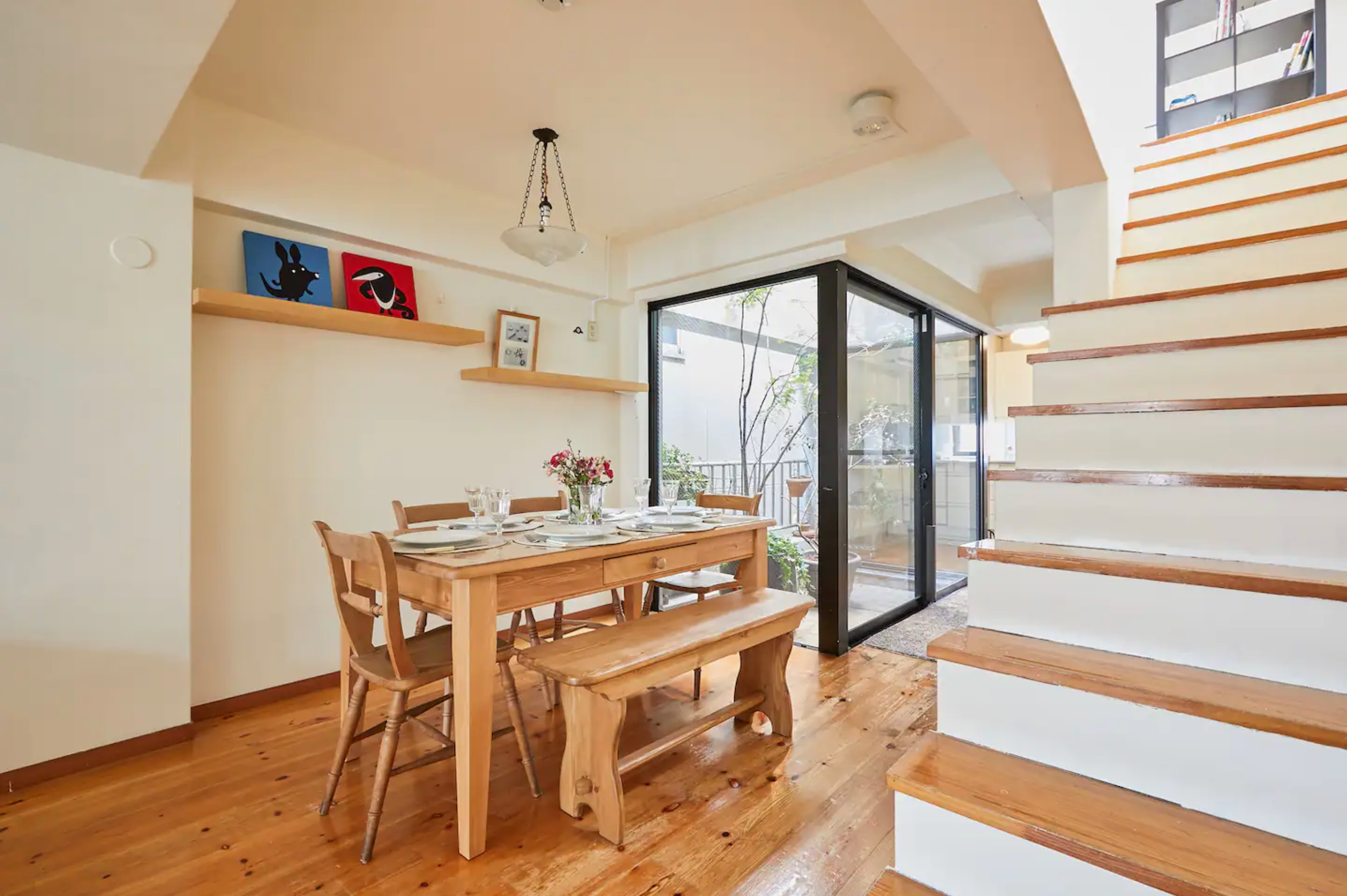 <p><strong>Bed & bath:</strong> 2 bedrooms, 1.5 baths<br> <strong>Top amenities:</strong> Mount Fuji views, high-speed Wi-Fi</p> <p>This airy two-bedroom in Shibuya is a remote worker’s dream. The host, Mitsuko, offers guests cooking classes and has a wealth of information on what to see and do in the area. The bathroom has convenient perks that guests will love, like a curling iron and bubble bath products. The kitchen features natural marble, cooking appliances, and a dining table that can accommodate up to six—and easily functions as a workspace, too. The living room TV comes preset with Netflix and Hulu, while upstairs, one of the two bedrooms offers views of Mount Fuji on a clear day.</p> <div class="callout"><p><a href="https://cna.st/affiliate-link/2uxxCQ7Rfr7UbY81Z3FnBafdqPBY3GRqSxsAHWCo9iGCvJNhBcsSWhndBYcBwkCxW5zrkGs5xG3hx5qJXnBSnKboytWjAHhoDw16eoouRURyMsMhWafNLpb87f1VT1VP6SFrQVY3a" rel="sponsored" title="Book now at Airbnb">Book now at Airbnb</a></p> </div><p>Sign up to receive the latest news, expert tips, and inspiration on all things travel</p><a href="https://www.cntraveler.com/newsletter/the-daily?sourceCode=msnsend">Inspire Me</a>