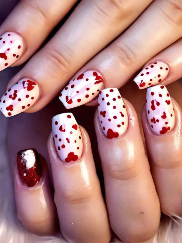 65+ Cute Valentines Acrylic Nail Ideas and Designs (2024)