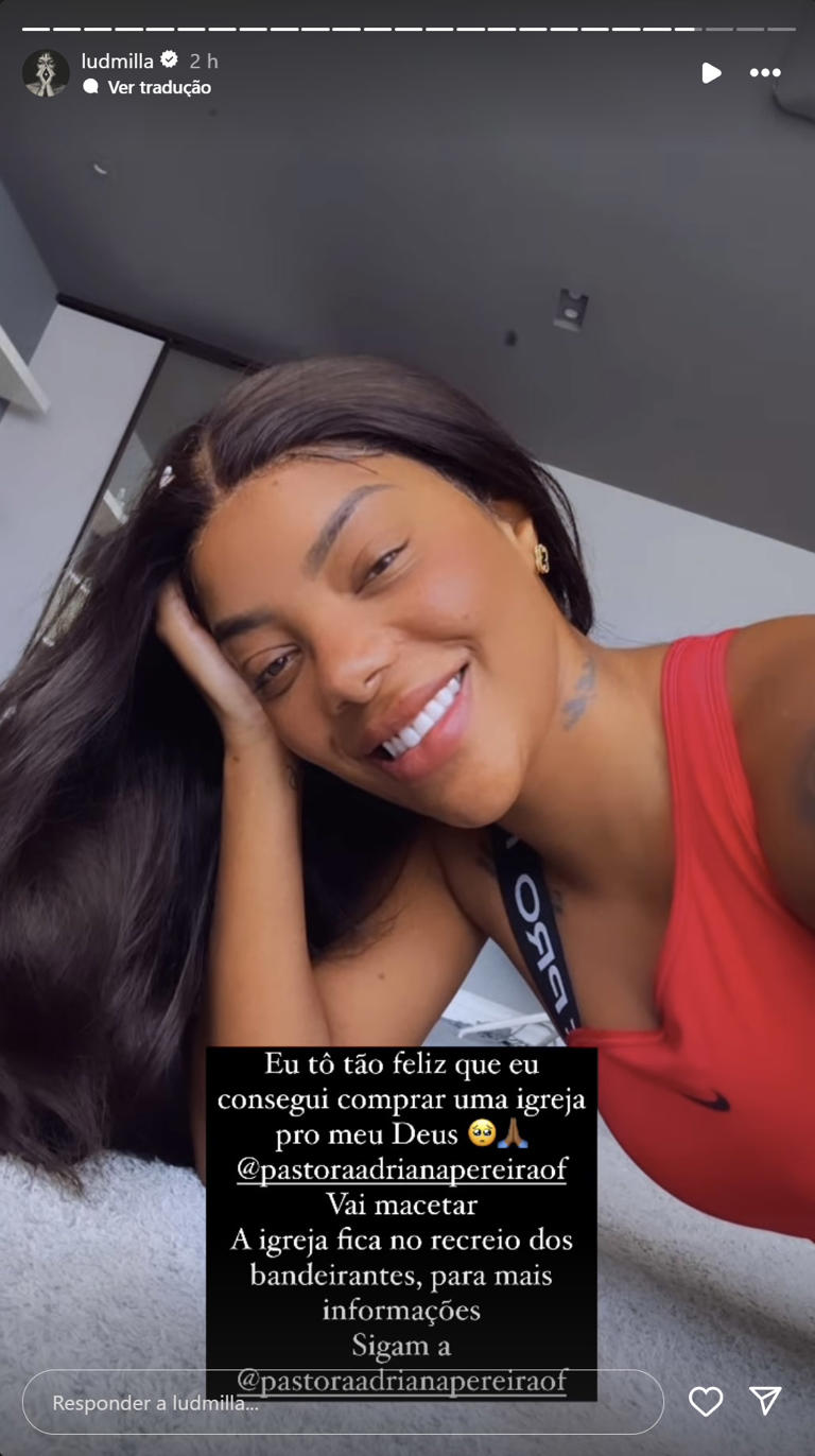 Ludmilla compra igreja evanglica no Rio