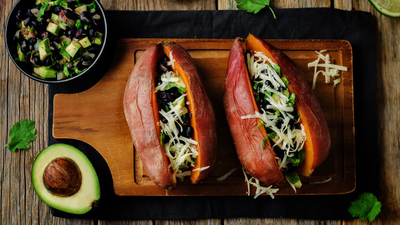 Rethink Stuffed Sweet Potatoes With Taco Toppings