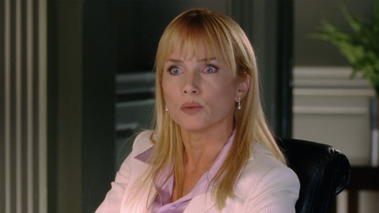 <p>                     There are times when one can get so angry that their capacity to put together cogent thoughts completely fails. This line, as delivered by the great Rebecca De Mornay, is a perfect example of this, and it is the first big laugh in <em>Wedding Crashers</em>.                   </p>