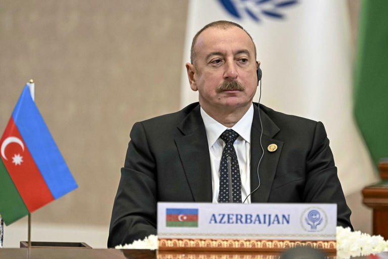 Le président de l'Azerbaïdjan, Ilham Aliev, en novembre 2023.