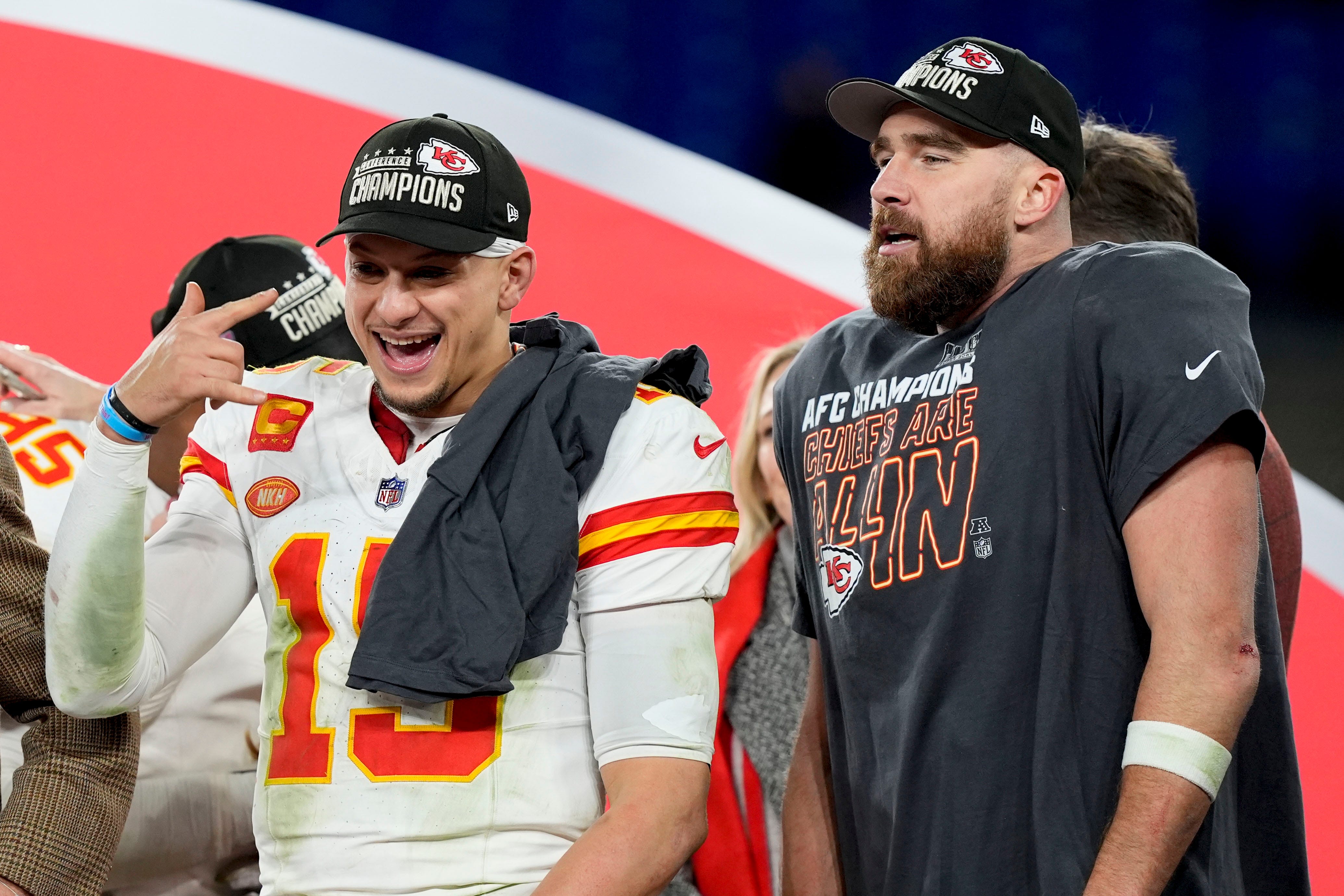 Mics Caught Travis Kelce Talking To Patrick Mahomes About How Winning ...