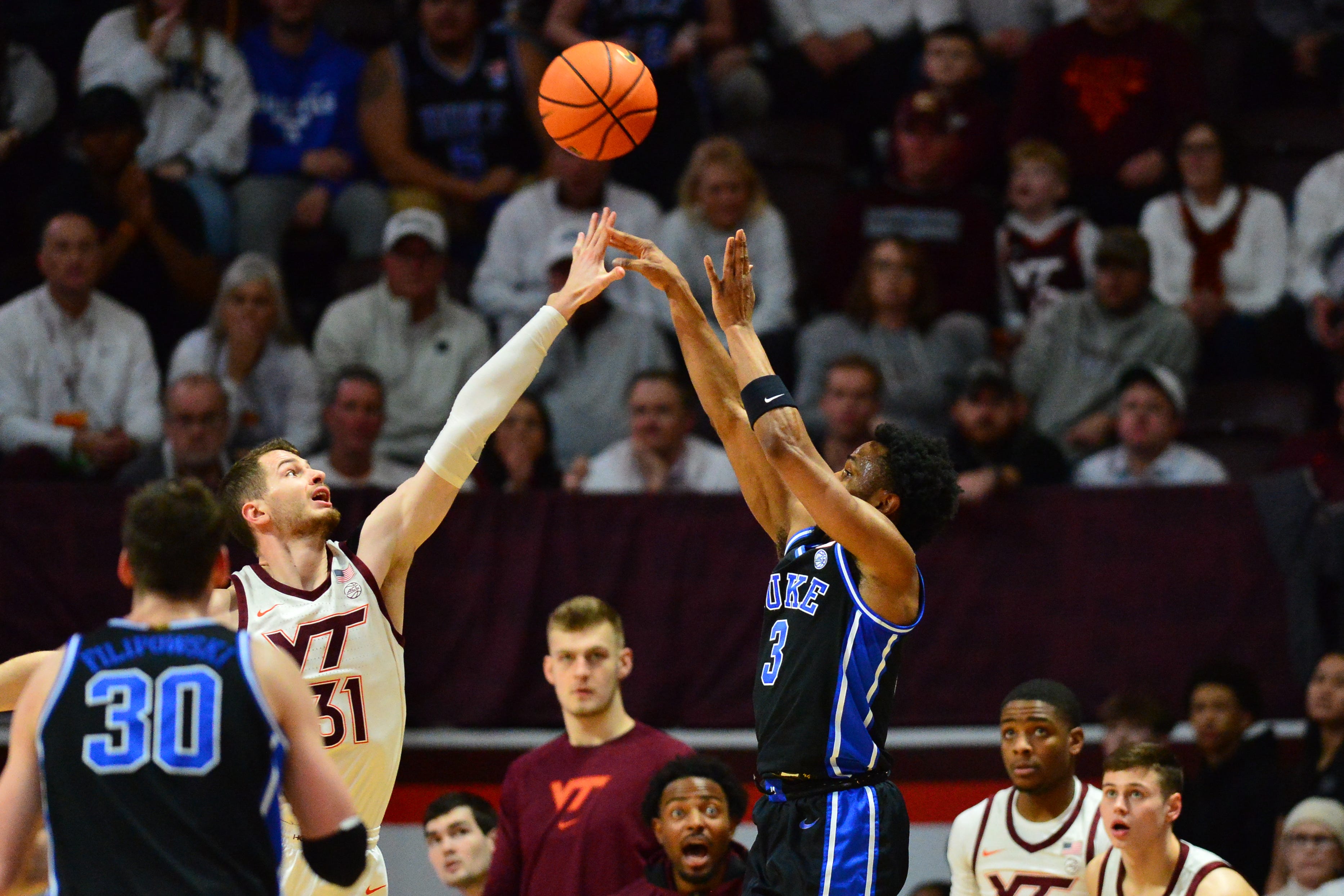 Duke Basketball's Caleb Foster Leads Blue Devils In Sloppy, Late-night ...