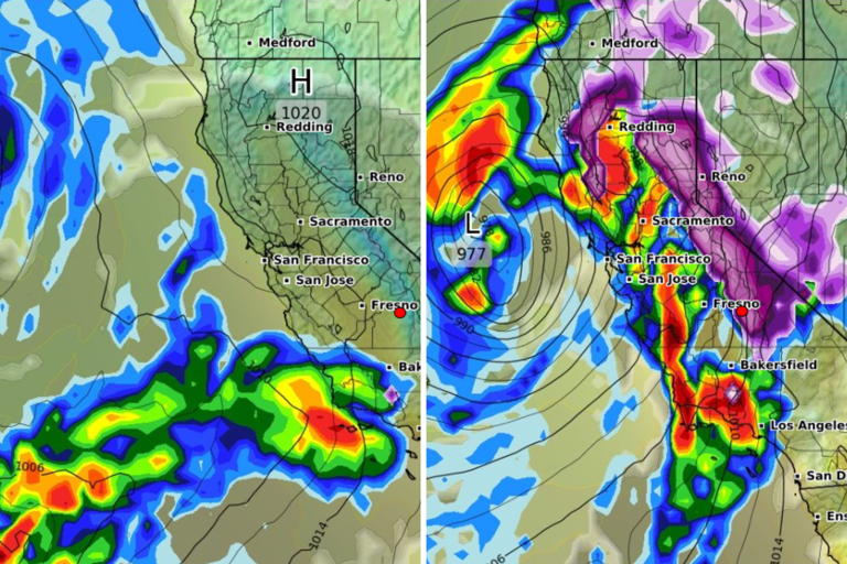 Atmospheric River Maps Show California Headed for Lashing