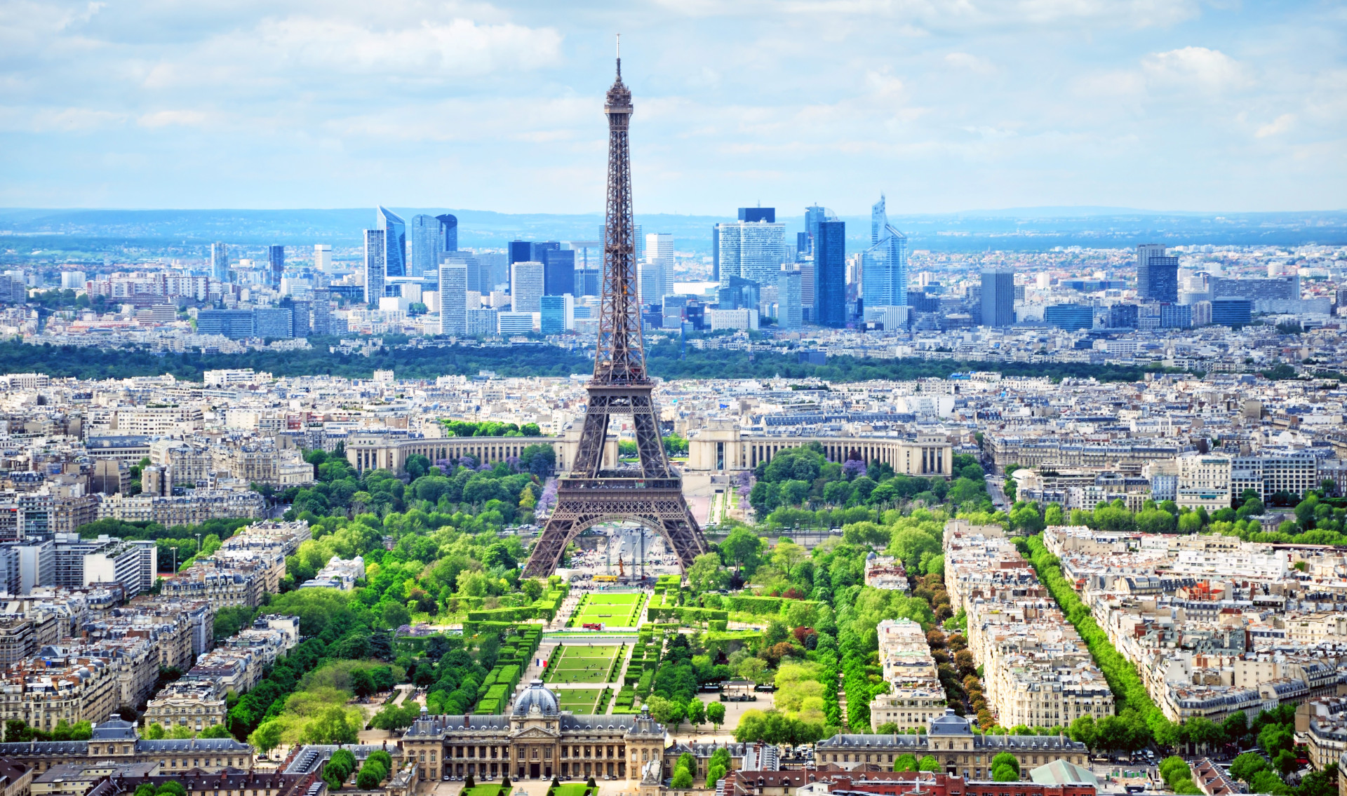 The French capital is known for its glamorous atmosphere and imposing monuments such as the Eiffel Tower.