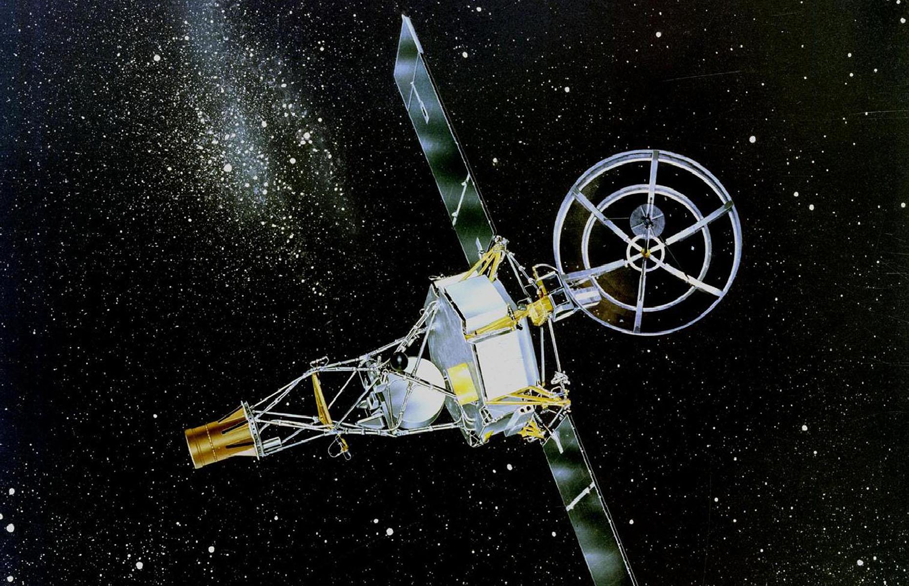 <p>The first space probe to fly by a planet, Mariner 2 passed as close as 21,607 miles to Venus on December 14, 1962. The trailblazing American craft is in orbit around the Sun and will remain circling the star until it breaks up.</p>