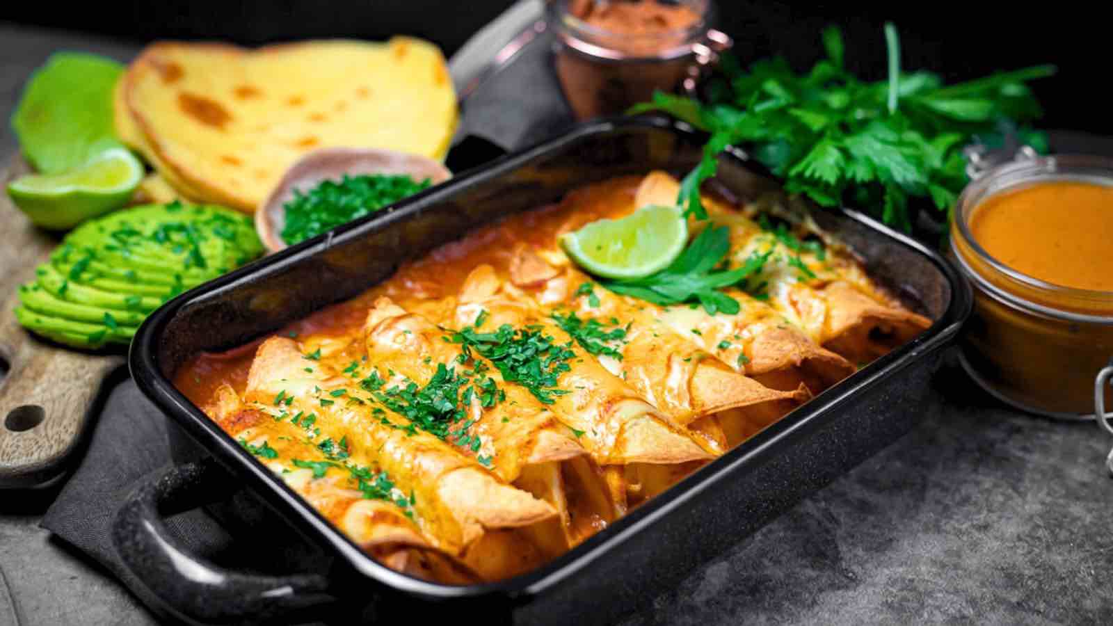<p>Whether you’re gluten-free or just looking for a delicious twist on a classic favorite, our Chicken Gluten Free Enchiladas are sure to hit the spot. Packed with tender chicken, melty cheese, and flavorful enchilada sauce, they’re a satisfying and delicious option for any meal.<br><strong>Get the Recipe: </strong><a href="https://bestcleaneating.com/gluten-free-enchiladas/?utm_source=msn&utm_medium=page&utm_campaign=msn">Chicken Gluten Free Enchiladas</a></p> <p>The post <a href="https://www.lowcarb-nocarb.com/comfort-recipes-to-crush-takeout/">23 Comfort Recipes to Crush Takeout</a> appeared first on <a href="https://www.lowcarb-nocarb.com">Low Carb No Carb</a>.</p>