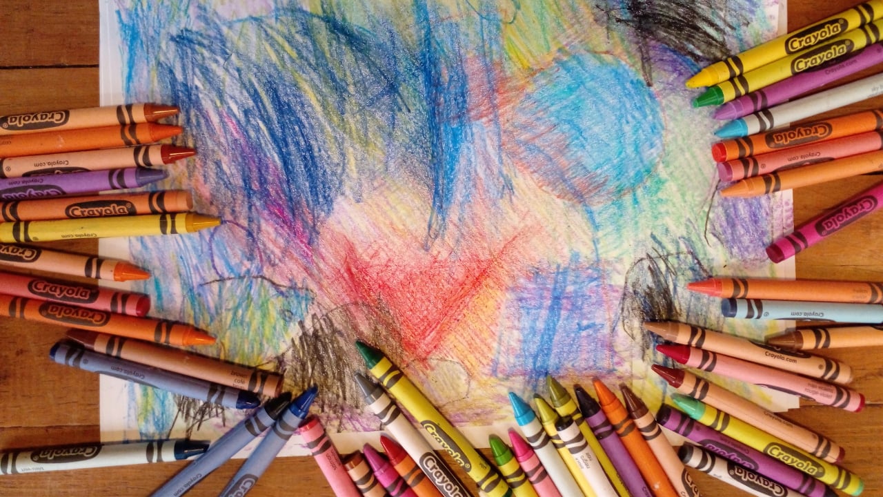 <p>Whether kids are coloring on an airplane’s tray table or at a booth in a restaurant, crayons always seem to roll away from little fingers onto the floor. Invest in square crayons. The purchase will likely save you from recurrently searching for round crayons on the ground.</p>