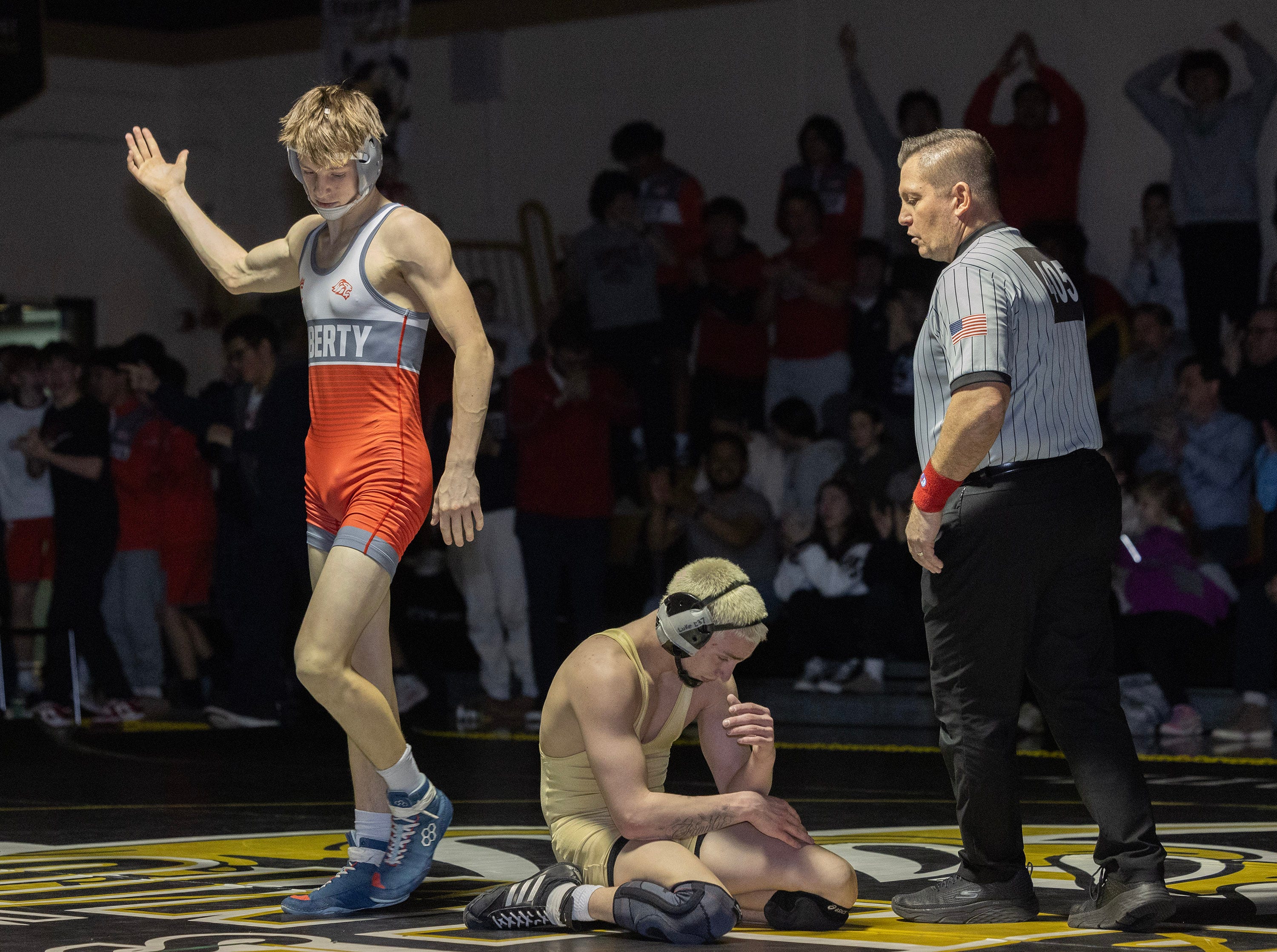 who were the shore conference wrestling stars from week 8 of the 2023-24 season?