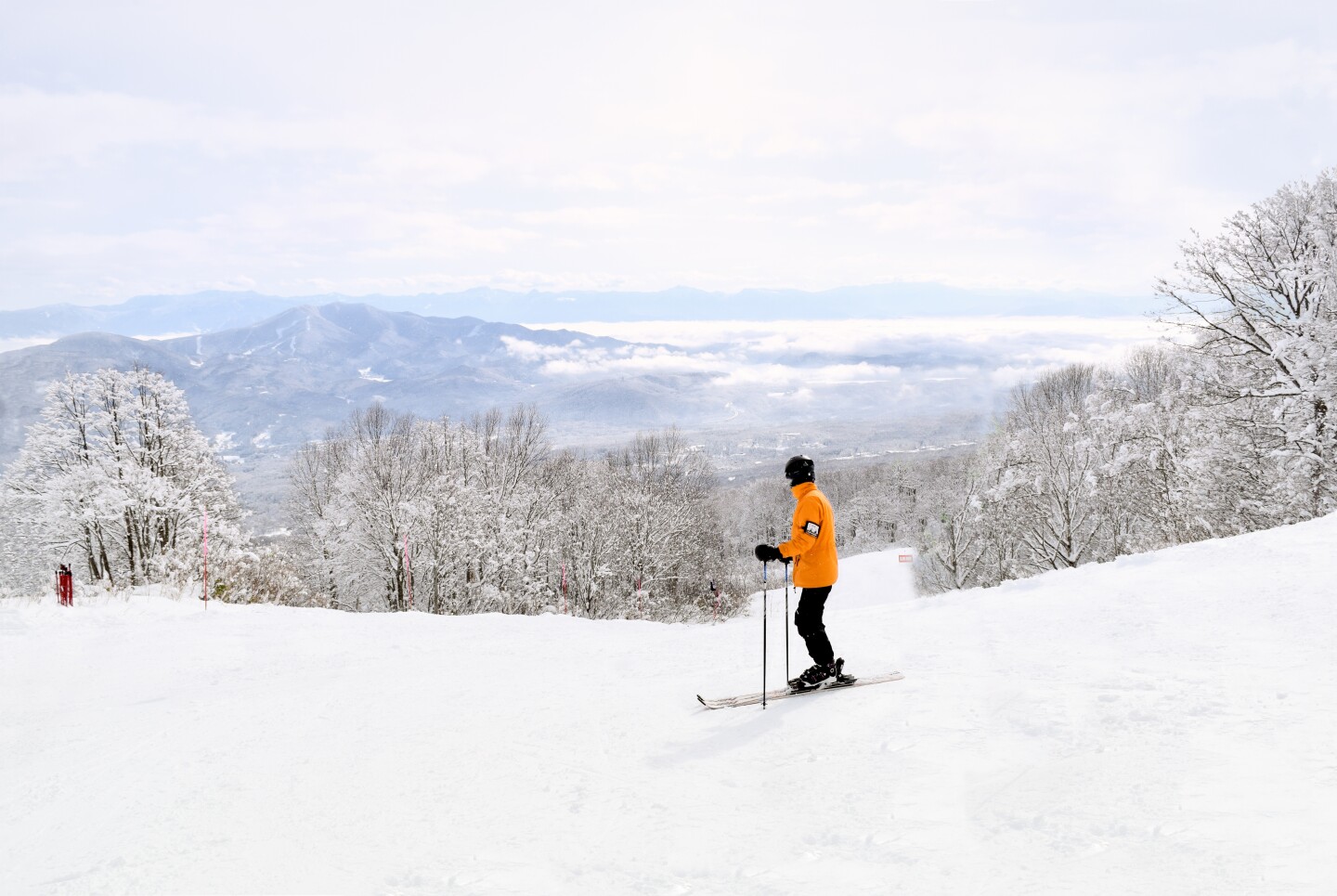 <h2>6. Myoko Kogen</h2> <ul>   <li><b>Location: </b>Myoko Kogen, Japan</li>   <li><b>Best for: </b>Powder, side- and backcountry skiing, Japanophiles looking to experience the country’s unique slope-side vending machine snacks </li>   <li><b>Where to stay:</b> <a class="Link" href="https://www.mountainhutmyoko.com/" rel="noopener">Mountain Hut Myoko</a><i>: </i>Located at the base of <a class="Link" href="https://myokotourism.com/ikenotaira-onsen-ski-resort/" rel="noopener">Ikenotaira ski resort</a>, this stylish lodge also has private chalet rentals, surrounded by incredible views and an enchanting, calming Japanese design, plush bedding, and super-warm showers. </li>  </ul> <p>The Myoko Kogen ski area fuses traditional Japanese charm and culture with world-class skiing, natural beauty, and challenging slopes for advanced skiers. Those looking to enjoy long runs and plenty of backcountry routes will savor their stay at any of Myoko Kogen’s many resorts. Upon arrival, powder enthusiasts will float, as the region receives more than 42 feet of snowfall each year. Visitors can enjoy everything from Yakatori and braised pork to squid ink udon in the central area around Akakura Onsen, as well as karaoke and traditional Japanese pubs.</p> <p>Another charm of skiing at Myoko Kogen are the natural hot springs known as <a class="Link" href="https://www.afar.com/magazine/best-onsen-hot-springs-japan" rel="noopener">onsen</a>, which abound near Mount Myoko. Soaking in hot springs rejuvenates tired muscles and will have skiers ready to head out for a new adventure soon.</p>