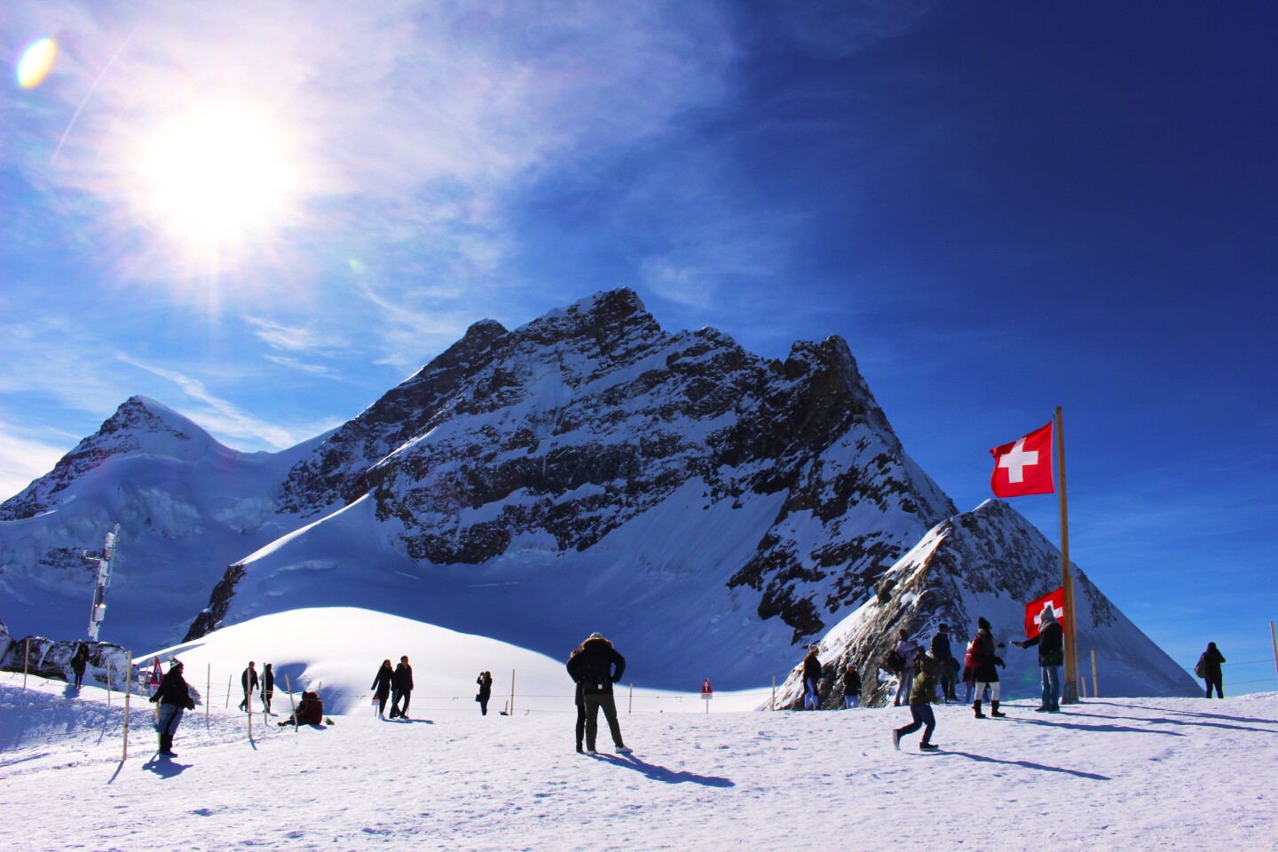 <h2>5. Jungfrau</h2> <ul>   <li><b>Location:</b> Jungfrau, Switzerland</li>   <li><b>Best for: </b>Multi-resort skiing, group ski trips with nonskiers, fondue fans </li>   <li><b>Where to stay:</b> <a class="Link" href="https://bergwelt-grindelwald.com/en/" rel="noopener">Hotel Bergwelt Grindelwald</a>: This 90-room design-centric hotel has epic mountain views and an adults-only spa, where a steam bath, pools, an ice fountain, and a fireplace supply relaxation. The communal lobby restaurant and bar, which serves elevated alpine fare and top cuts of meat.</li>  </ul> <p>For an electrifying skiing experience, few destinations compare with Jungfrau, in the heart of the Swiss Alps. The region comprises four separate ski hills, <a class="Link" href="https://www.jungfrau.ch/en-gb/grindelwaldfirst/" rel="noopener">Grindelwald-First</a>, <a class="Link" href="https://www.jungfrau.ch/en-gb/jungfrau-ski-region/grindelwald-wengen/" rel="noopener">Grindelwald-Wengen</a>, <a class="Link" href="https://schilthorn.ch/" rel="noopener">Mürren-Schilthorn</a>, and <a class="Link" href="https://www.meiringen-hasliberg.ch/en/Welcome" rel="noopener">Meiringen-Hasliberg</a>, making it a lesser-known but ideal European ski destination for groups of skiers of varying abilities.</p> <p>For more advanced skiers, the area offers the famous “Lauberhorn” downhill run in Wengen, one of the longest and most demanding in World Cup ski racing. Ample backcountry skiing opportunities await as well, plus a number of scenic <a class="Link" href="https://www.jungfrau.ch/en-gb/winter-hiking/#filter=r-fullyTranslatedLangus-&zc=12,7.97247,46.60906" rel="noopener">winter hikes and sledding</a>, making Jungfrau appealing to nonskiers, too. In addition to rejuvenating Swiss health wellness centers and spas, Jungfrau is home to <a class="Link" href="https://www.jungfrau.ch/en-gb/jungfraujoch-top-of-europe/" rel="noopener">Jungfraujoch</a>, a mountain destination (complete with an ice palace) that’s part of the <a class="Link" href="https://whc.unesco.org/en/list/1037/" rel="noopener">UNESCO-recognized Swiss Alps Jungfrau-Aletsch</a>, à la carte <a class="Link" href="https://www.jungfrau.ch/de-ch/essen-trinken/jungfraujoch/a-la-carte-restaurant-crystal/" rel="noopener">Restaurant Crystal</a>, and panoramic views of the Alps—no skis required.</p>