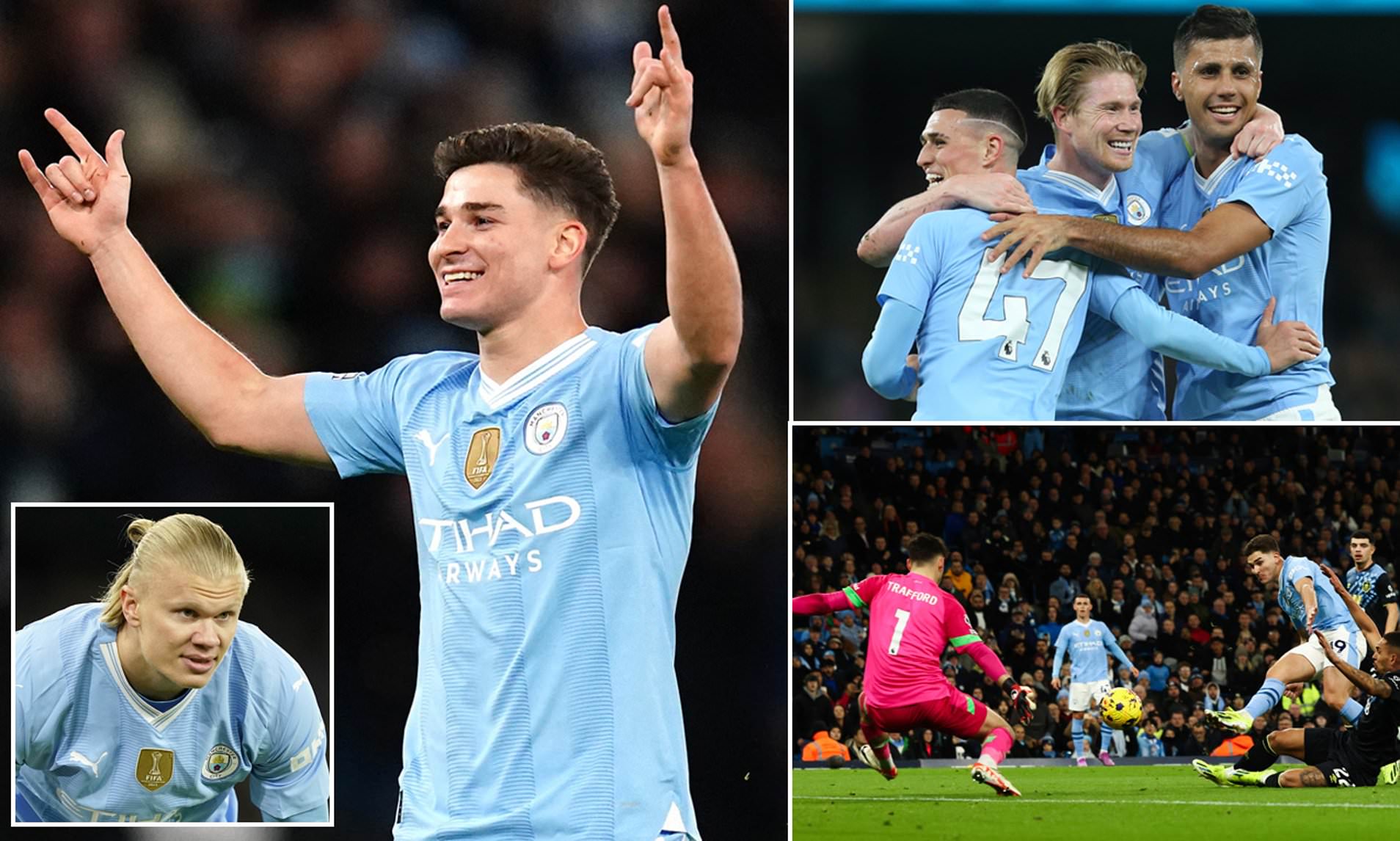 Man City 3-1 Burnley: Julian Alvarez Scores Birthday Brace In Win