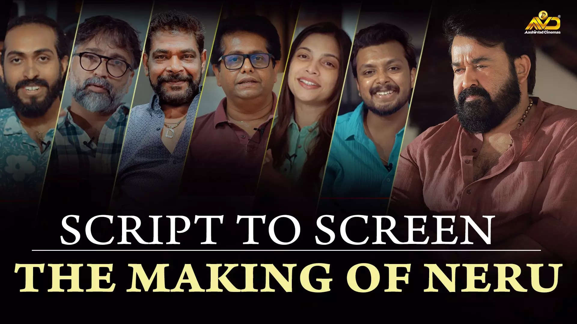 script to screen - the making of neru: mohanlal drops the making video