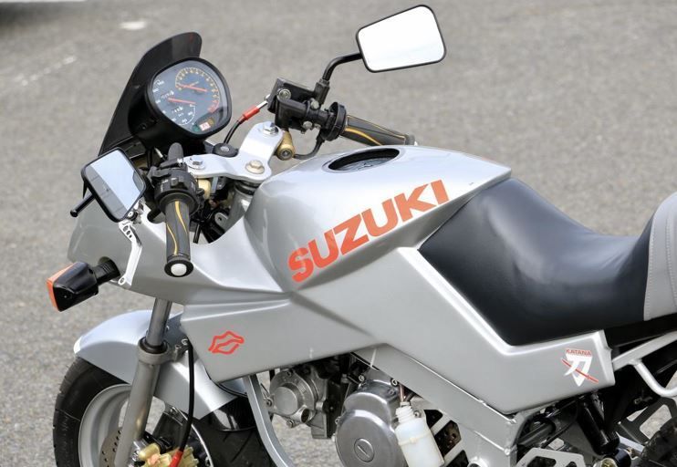 suzuki katana mini berbasis gsx mungil, mesin mirip motor bebek