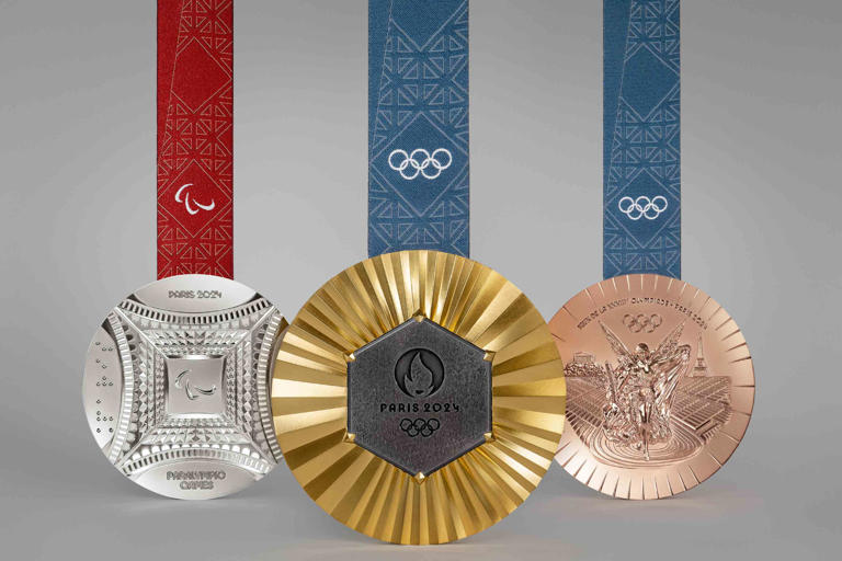 Designs for New Olympic Medals Feature Iron from the Eiffel Tower — See