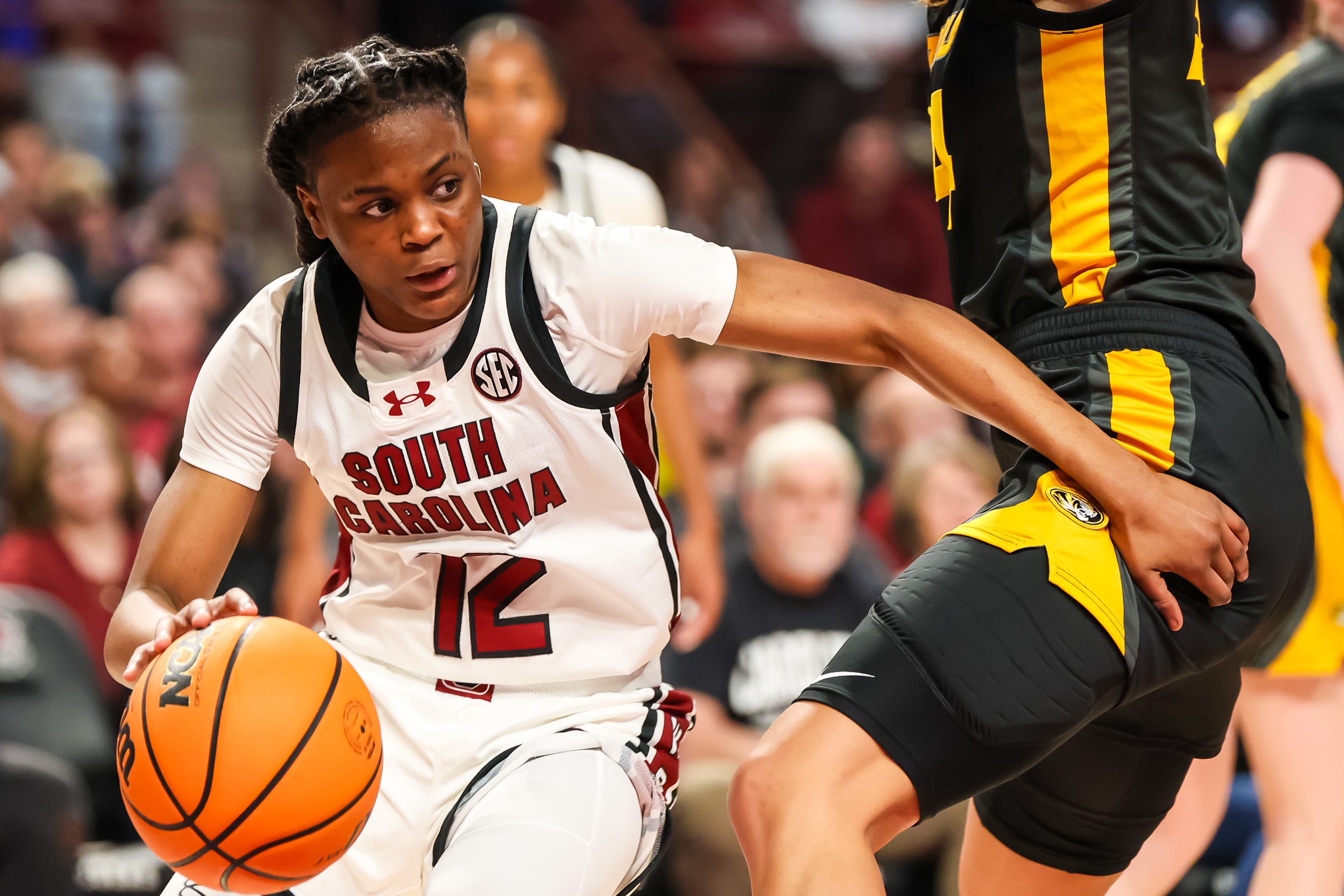 MiLaysia Fulwiley, South Carolina women's basketball handle Missouri