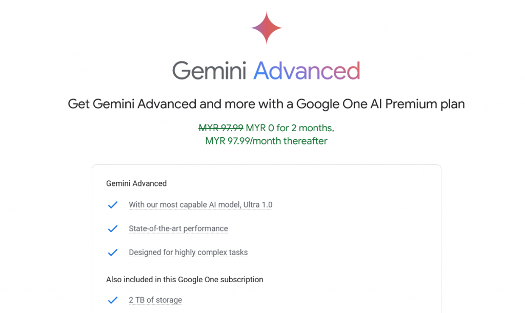 Google’s Gemini Advanced Is Now Available In Malaysia For RM 97.99/month