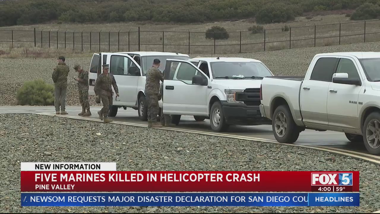 Five Marines Killed In Helicopter Crash