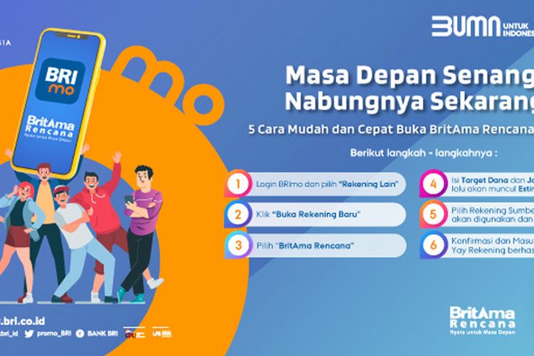 Buka Tabungan BritAma Rencana Bisa Pakai Aplikasi BRImo, Ada Promo ...