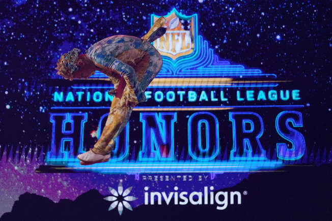 Cirque performs during the NFL Honors award show.